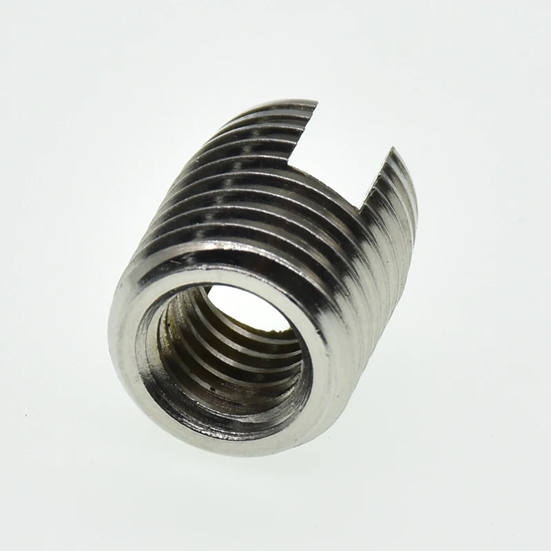 M2 M2.5 M3 M4 M5 M6 M8 M10 M12 stainless steel Threaded Inserts Metal Thread Repair Insert Self Tapping Slotted Screw Threaded