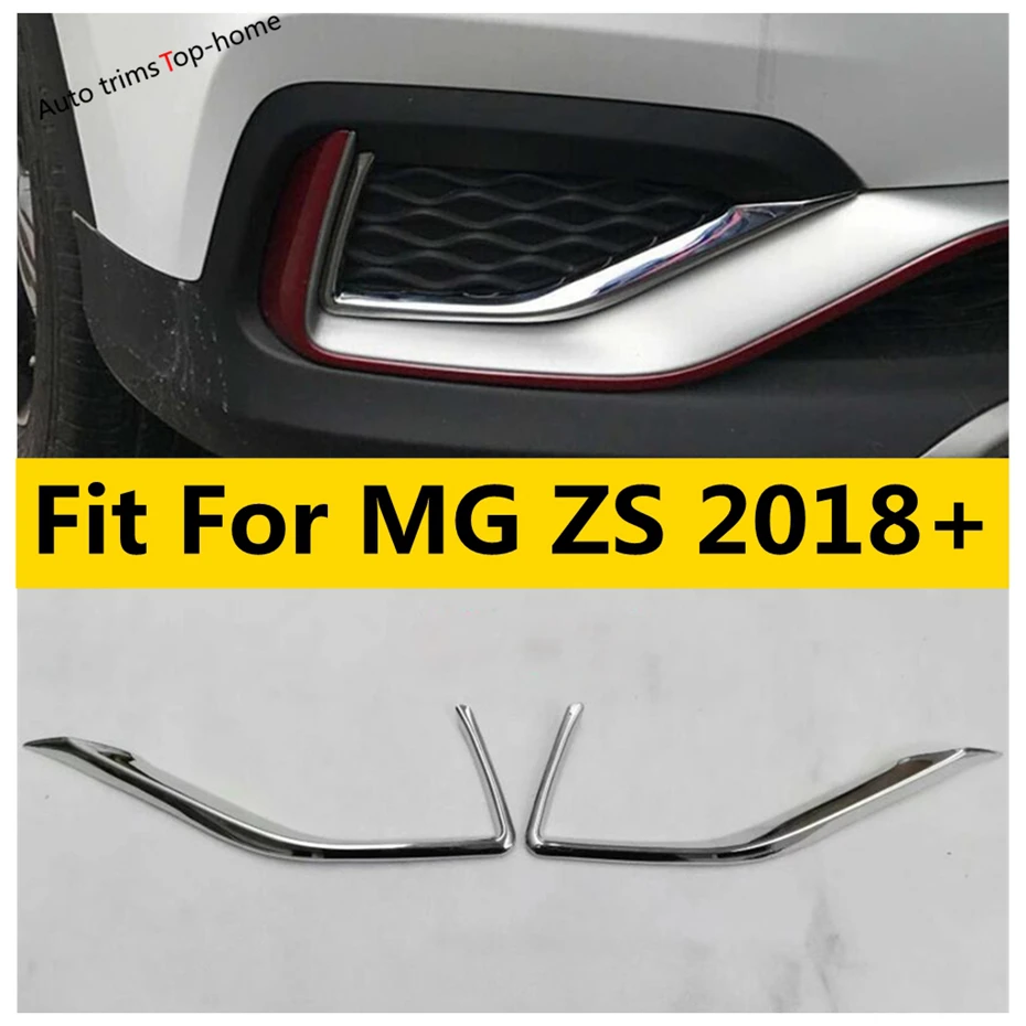 

Front Fog Lights Lamps Eyelid Eyebrow Decor Cover Trim Fit For MG ZS 2018 - 2021 Chromium Styling Car Accesssories