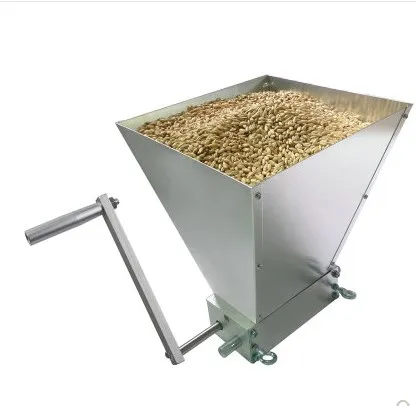 

New stainless steel 2-roll barley malt mill grain crusher