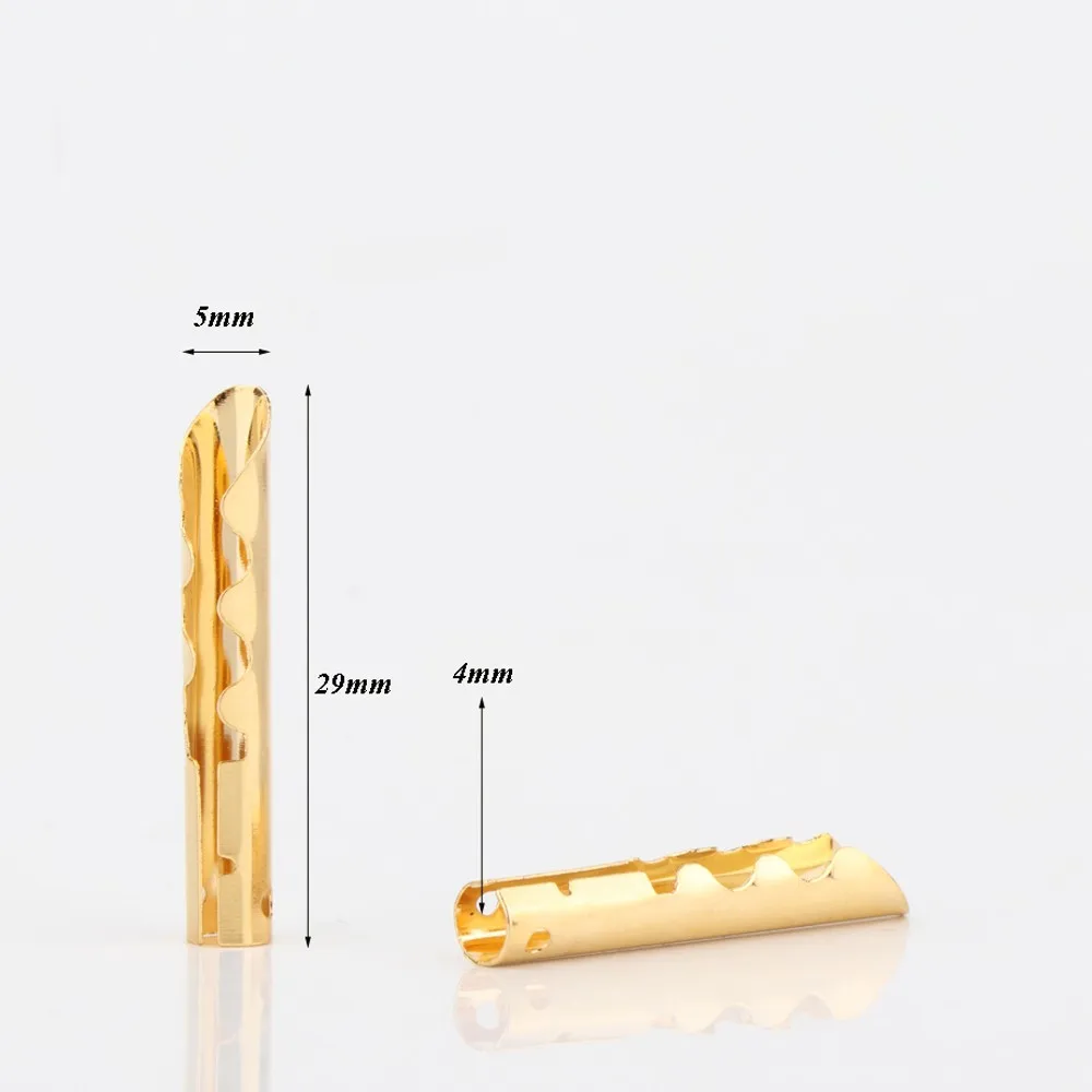 8Pcs CMC High Quality Gold Sliver Copper Audio BFA Z-Type 4mm Banana Plug Speaker Cable Connector