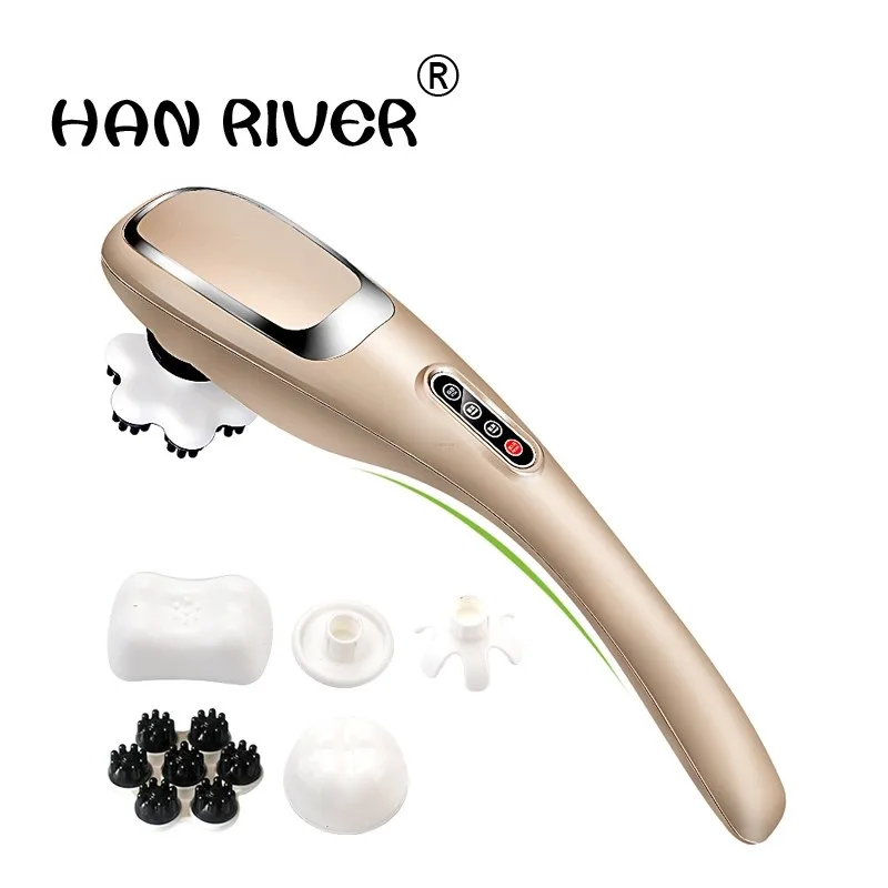 

Dolphin massage stick electric cervical vertebra massage device neck the leg multifunctional full-body massage hammer