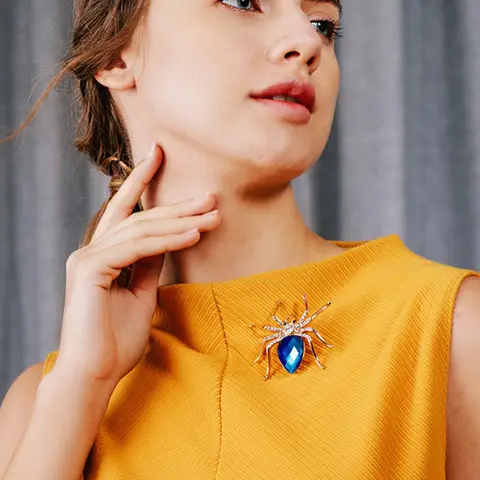 10 best sales मकड़ी का ब्रोच - №6