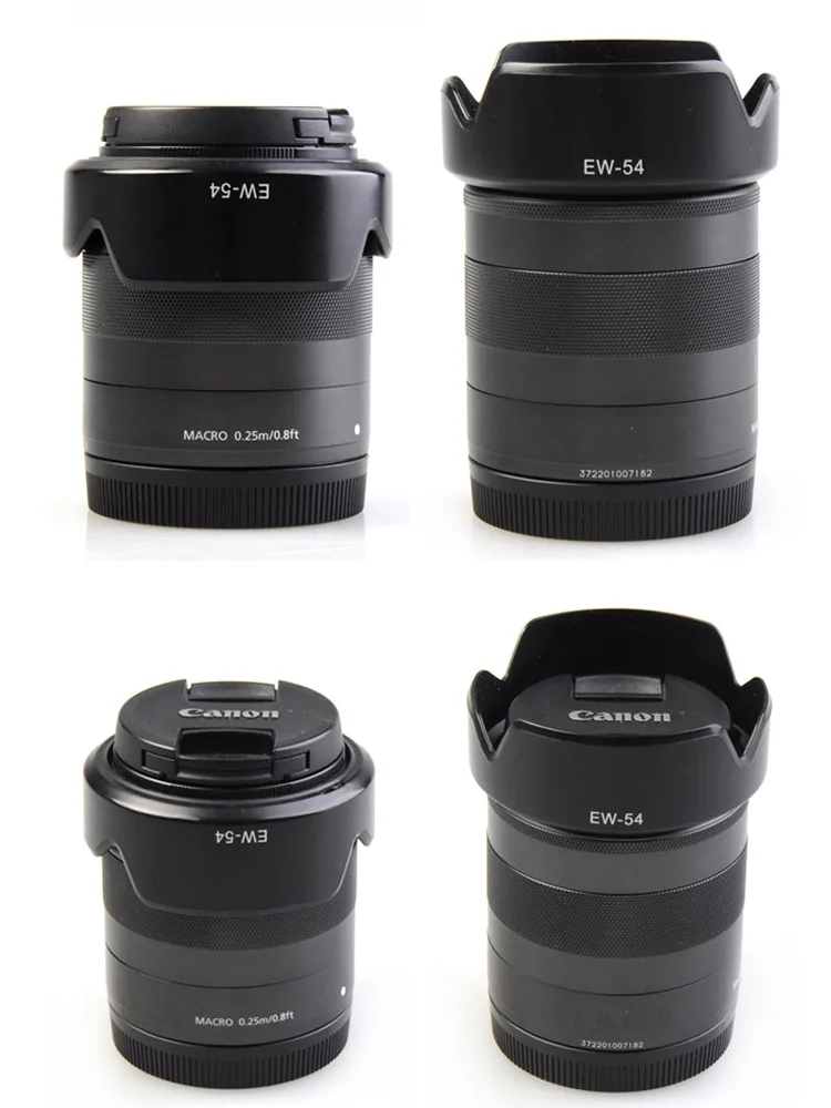 Бленда для объектива фотокамеры Canon 18-55 STM объектив Micro Single EOS M M2 M3 аксессуары для камеры 52 мм лепесток цветка байонетная линза