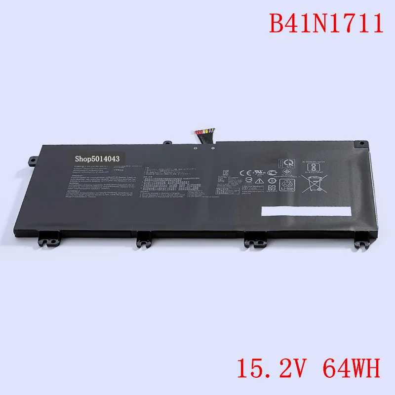 New Original Laptop replacement Li-ion Battery B41N1711 for ASUS GL503 FX503VM FX63V GL703VD ZX63V series 15.2V 64WH 4240mAh