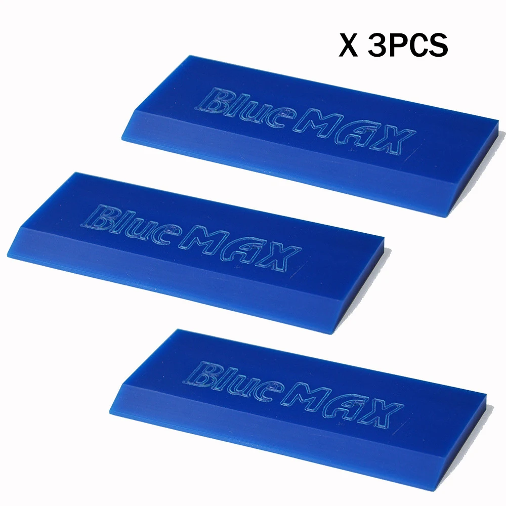 FOSHIO 3/5pcs BLUEMAX Rubber Strip Blade for Window Tinting Squeegee Vinyl Wrapping Car Cleaning Tool Ice Scraper Water Wiper