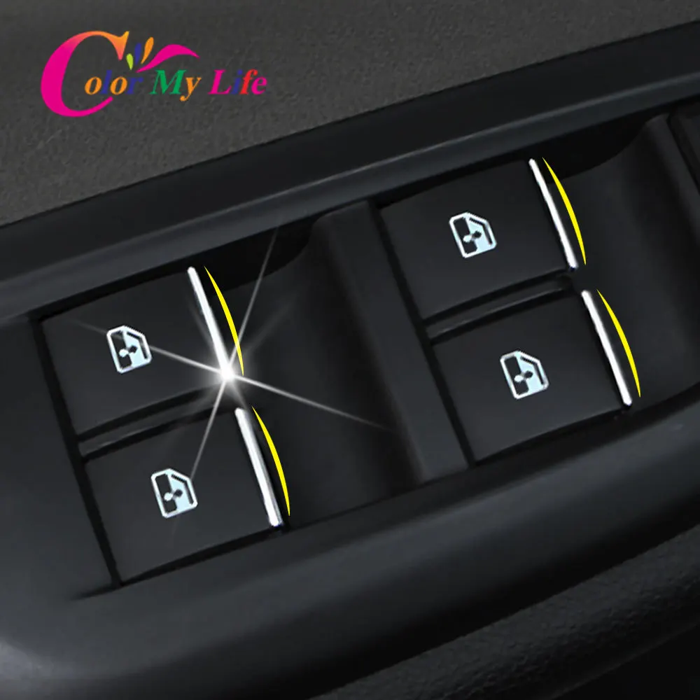 ABS Chrome Car Door Window Switch Lifter Button Cover Trim for Chevrolet Cruze Sedan Hatchback 2009 - 2014