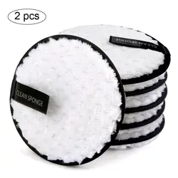 1/2pcs Makeup Remover Cloth Washable Cleansing Cotton Reusable Microfiber Pads Skincare Make-Up Removal Reusable Face Pad Tool