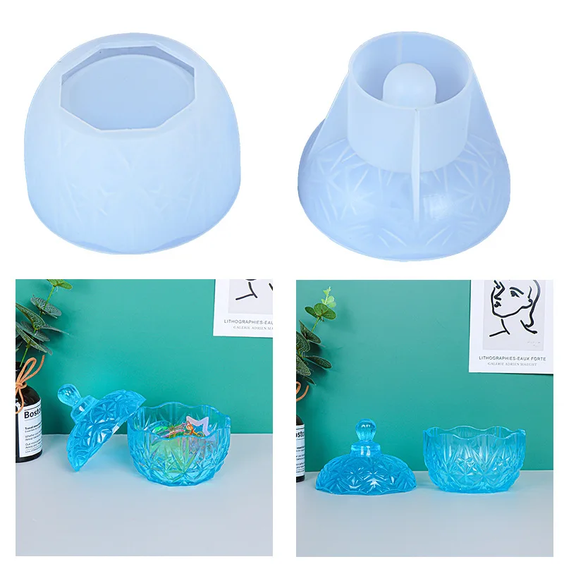 

DIY Snowflake Storage Box Crystal Epoxy Resin Mold Jewelry Organizer Silicone Mold Home Decoration Crafts Jewelry Accessories
