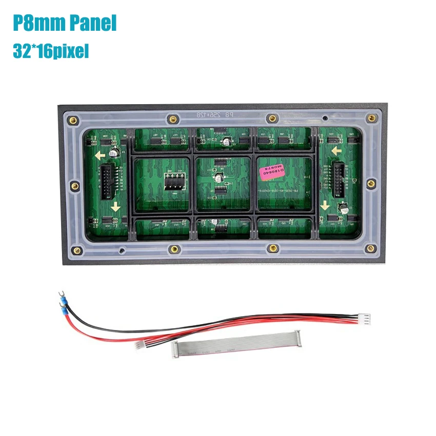 P8mm 256X128Mm Led Display Module, 32X16 Pixel 1/4 Scan Outdoor Waterdichte Led Video Wall Panelen, Scherm Module