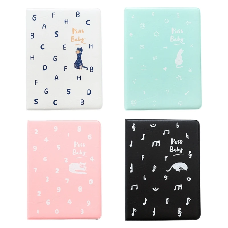 4 Inch 72 Pockets PVC Photo Album Cat Design Interstitial Case for Name Card Mini Scrapbooking Storage Wedding Gift