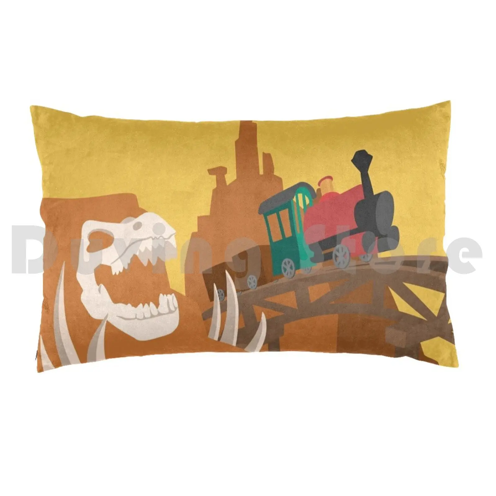 Wildest Ride In The Wilderness Pillow Case Printed 50x75 Big Thunder Mountain Wdw Dlp Train Ride Theme Park