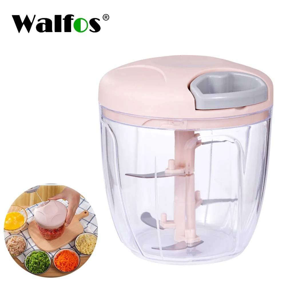 

WALFOS Manual Vegetable Cutter Potato Onion Chopper Ginger Garlic Crusher Presser Masher Meat Grinder Mincer Kitchen Accessories