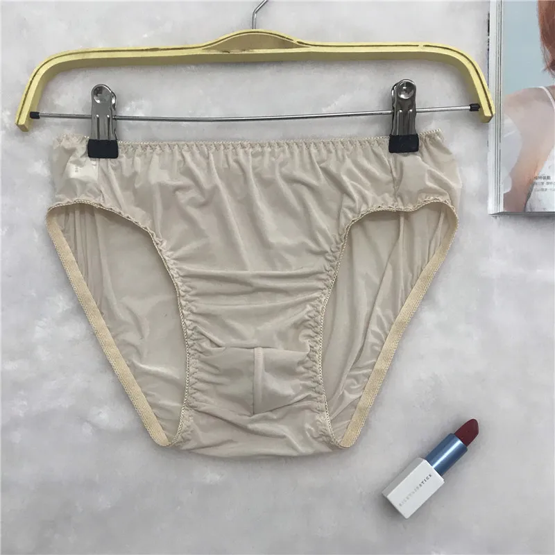 ultra-thin Ice silk stretch soft close-fitting fabric men\'s daily comfortable lace underwear men underwear sexy Brief underwear