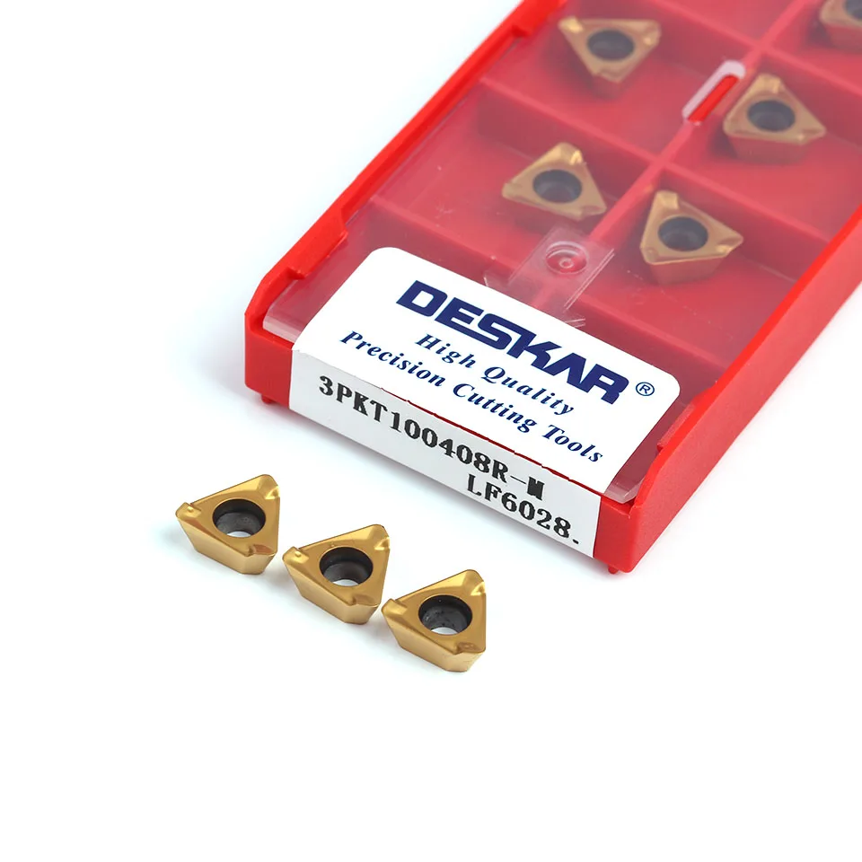 DESKAR lflf6028 lama in metallo duro originale tornio CNC utensile per tornitura di utensili in metallo 3PKT 100408 fresa a lama