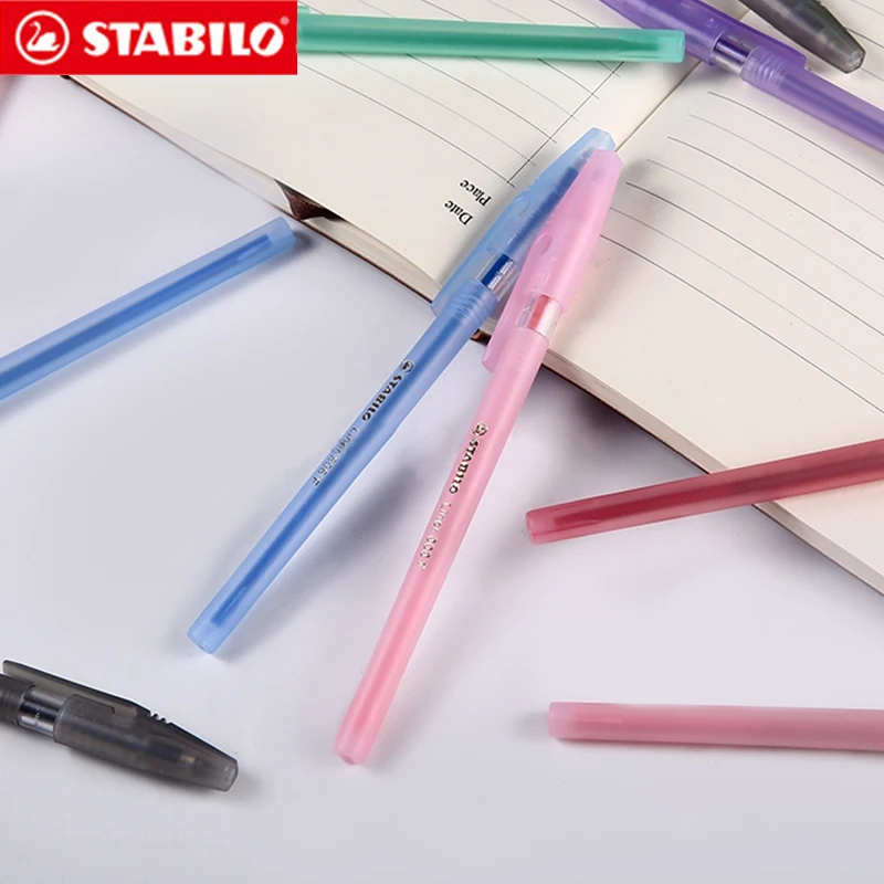 6pcs Stabilo 808 ballpoint pens, smooth antistatic, colored pens, many colors to choose from