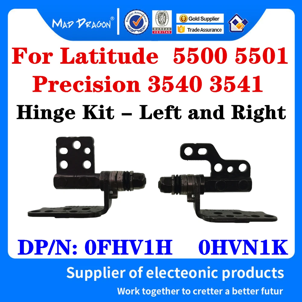 

NEW Left and Right Hinge Kit for the For Dell Latitude 5500 5501 Precision 3540 3541 Laptops Hinge 0FHV1H FHV1H 0HVN1K HVN1K