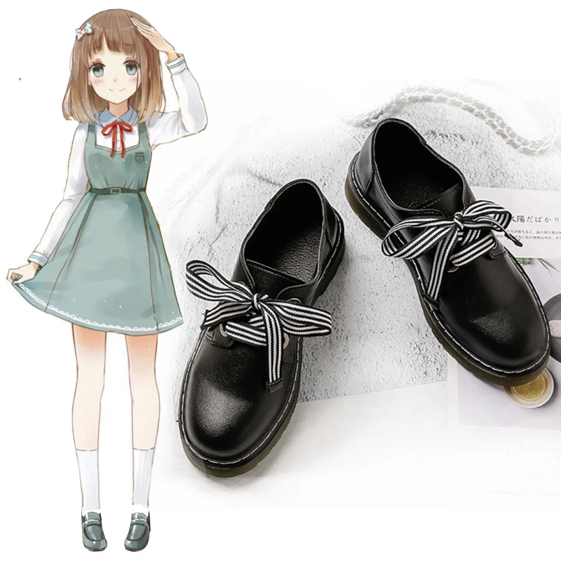 Britannico di stile di Lolita scarpe di cuoio delle donne del merletto della molla singoli pattini collegio letterario delle donne di cuoio scarpe studente scarpe uniformi