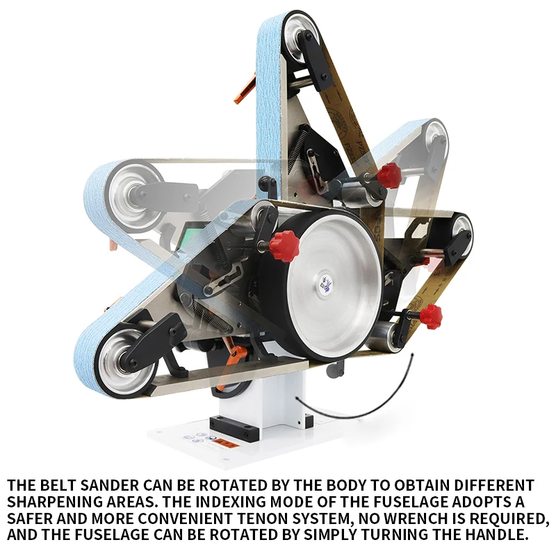 Small Multifunctional Belt Machine / Vertical And Horizontal / Multifunctional DIY Heart Blade KMG Mini