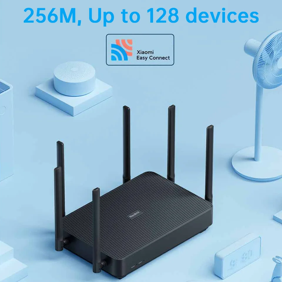 Xiaomi Redmi AX6S Wireless Router 3200 Mbps Mesh WIFI 6 2.4G / 5G Dual-Frequency 256MB OFDMA High Gain Route 6 Antennas Repeater