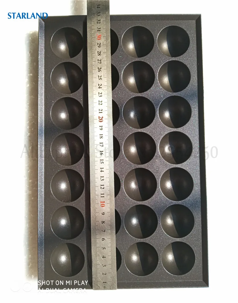 Ersatzteil des Takoyaki-Grilltabletts, Octopus-Ball-Maker, keine Stick-Pfanne mit 28 Formen in einer Platte