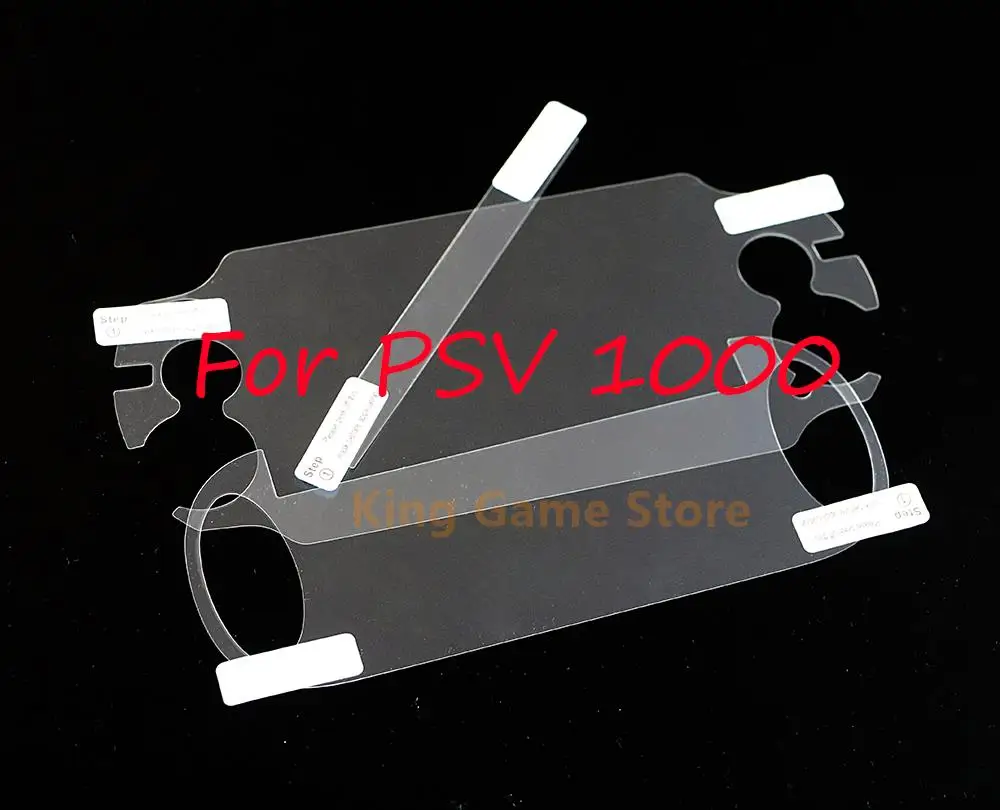 2sets/lot Protector Screen LCD Film Front back cover film with cleaning cloth for PSVita1000 PSV 1000 PSVITA PSV1000