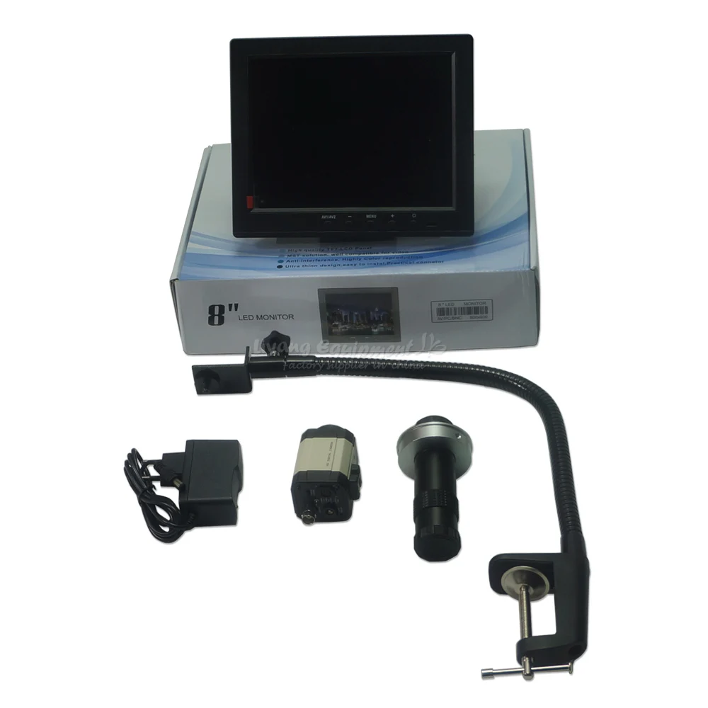 LY 15มม.เส้นผ่านศูนย์กลาง40ซม.ความยาวท่อสนับสนุน208เลนส์กล้อง CCD 8 ''TFT Monitor สำหรับ Bga rework เครื่อง Cnc Oca