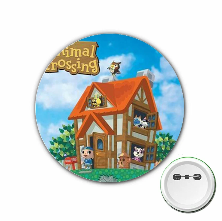 Danemark ge de Cosplay Animal Crossing, Broche Mignonne de Dessin Animé Japonais, pour Sacs à Dos, Danemark ges, lèvent, Accessoires de Vêtements, 3 Pièces