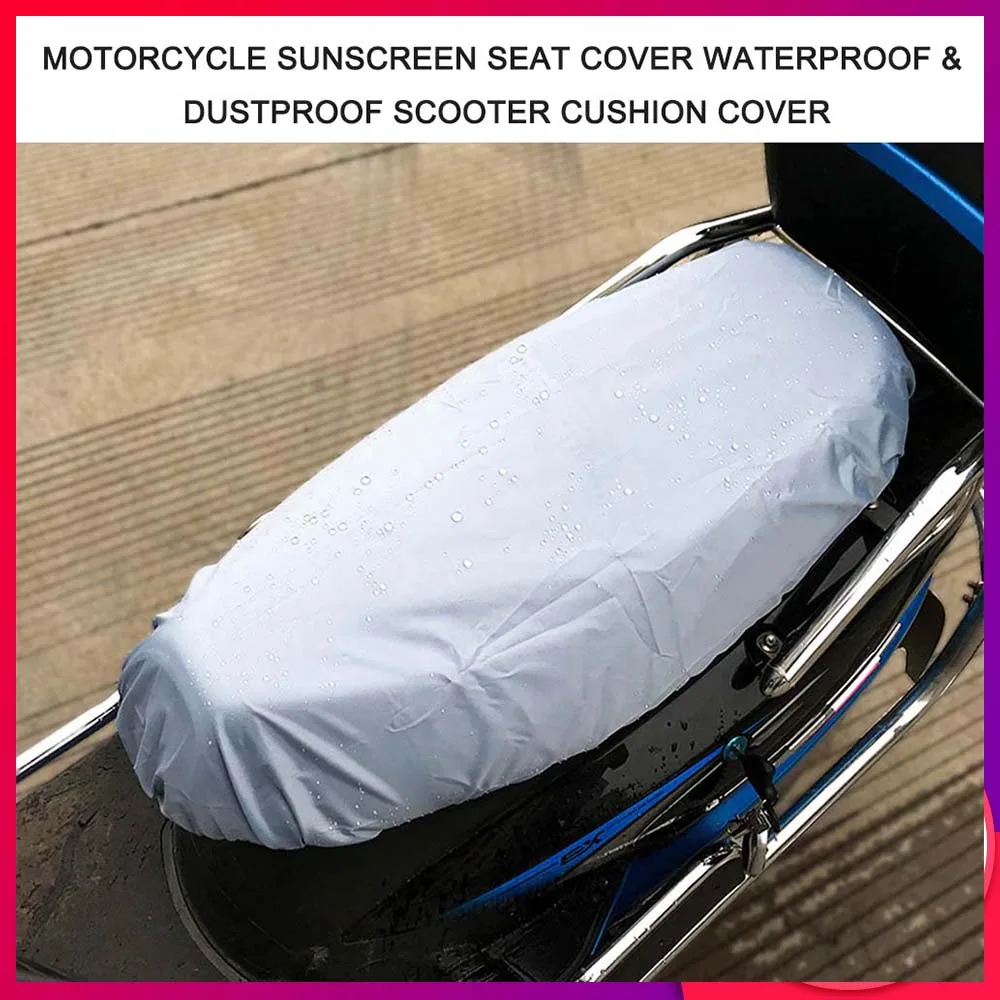 

Universal Motorcycle Sunscreen Seat Cover Cap Waterproof & Dustproof Scooter Cushion Cover Seat Scooter Sun Pad Protector