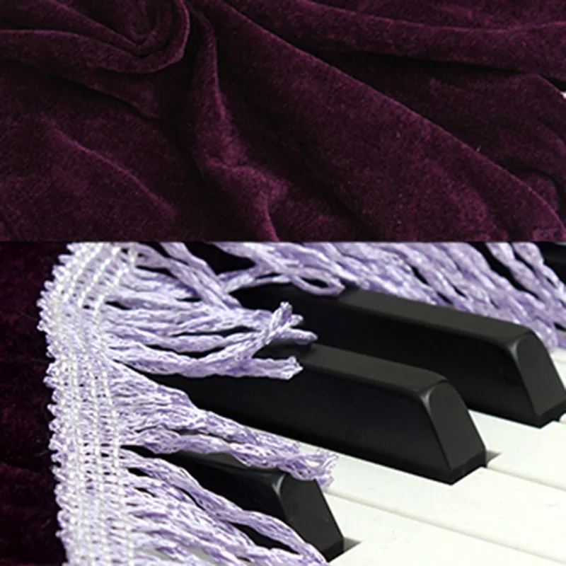 160*60cm electric piano dust cover dustproof flannel 88 key digital tassel piano cover storage household piano cover