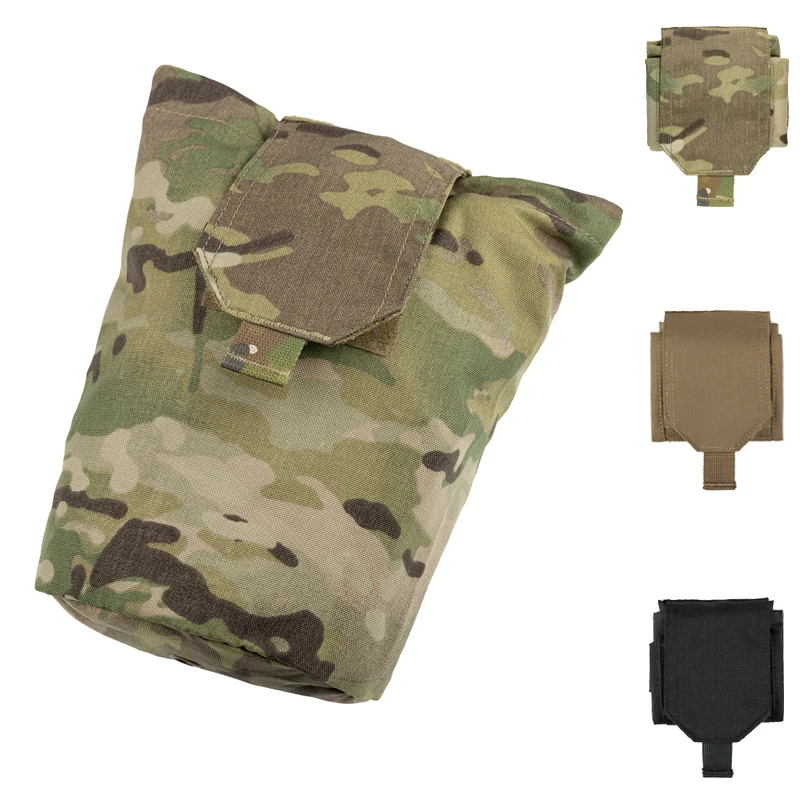 Tactical Molle Pouch Airsoft Multicam Drop Dump Pouch Outdoor Hunting Storage Recycling Foldable Magazine Bag