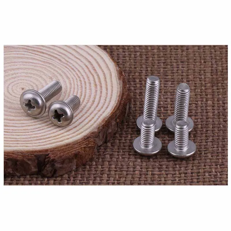 304สแตนเลสสตีลรอบหัวเครื่องซักผ้า Phillips สกรู/Truss Head Cross สกรู M2 M2.5 M3 M4 m5 M6