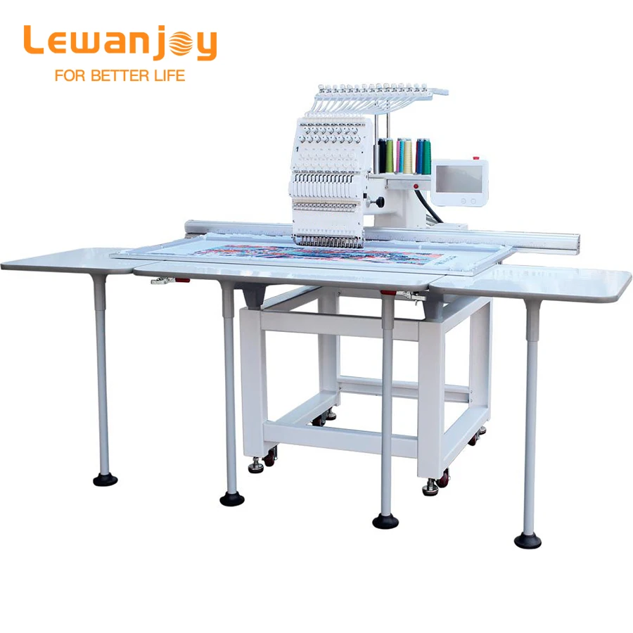 500mm*1200mm one Head Computerized Embroidery Machine For Hat T-Shirt Flat Embroidery