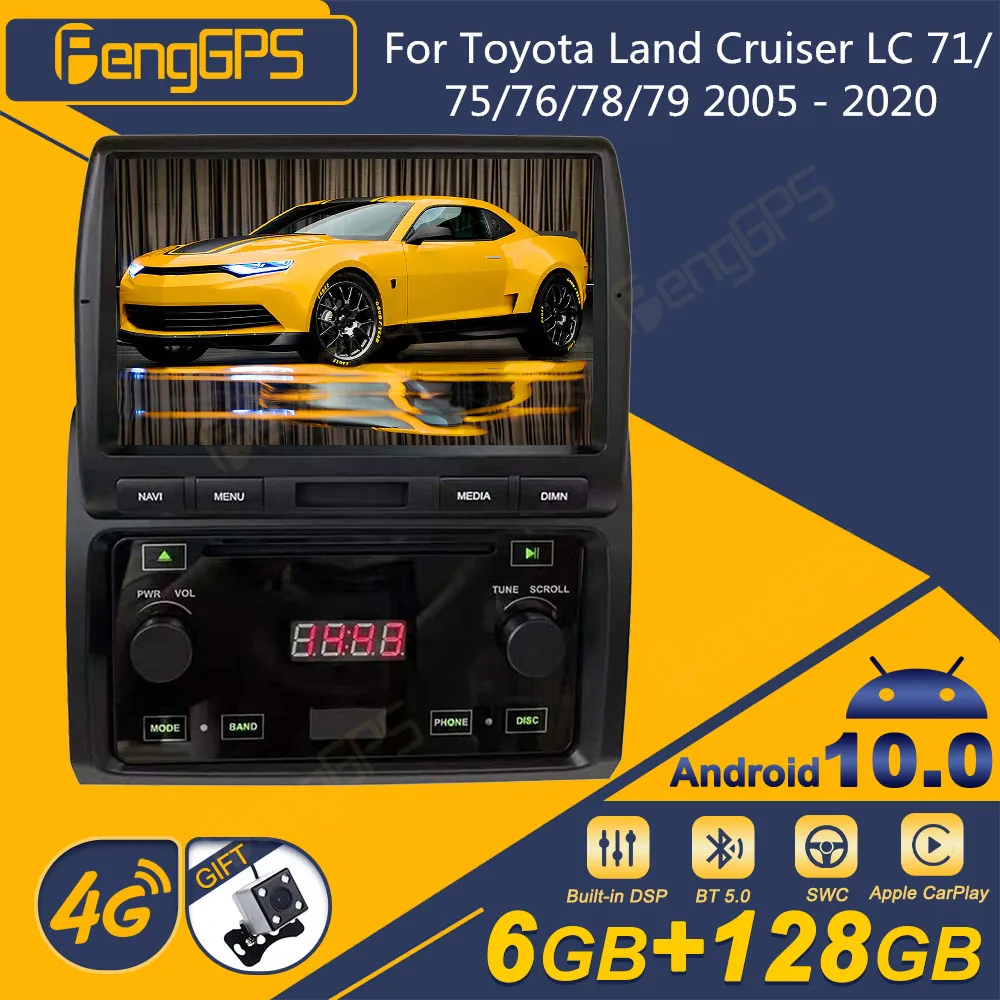 

Автомагнитола 2DIN для Toyota Land Cruiser LC 71/75/76/78/79 2005 - 2020 Android, стереоприемник, Авторадио, мультимедийный плеер с GPS