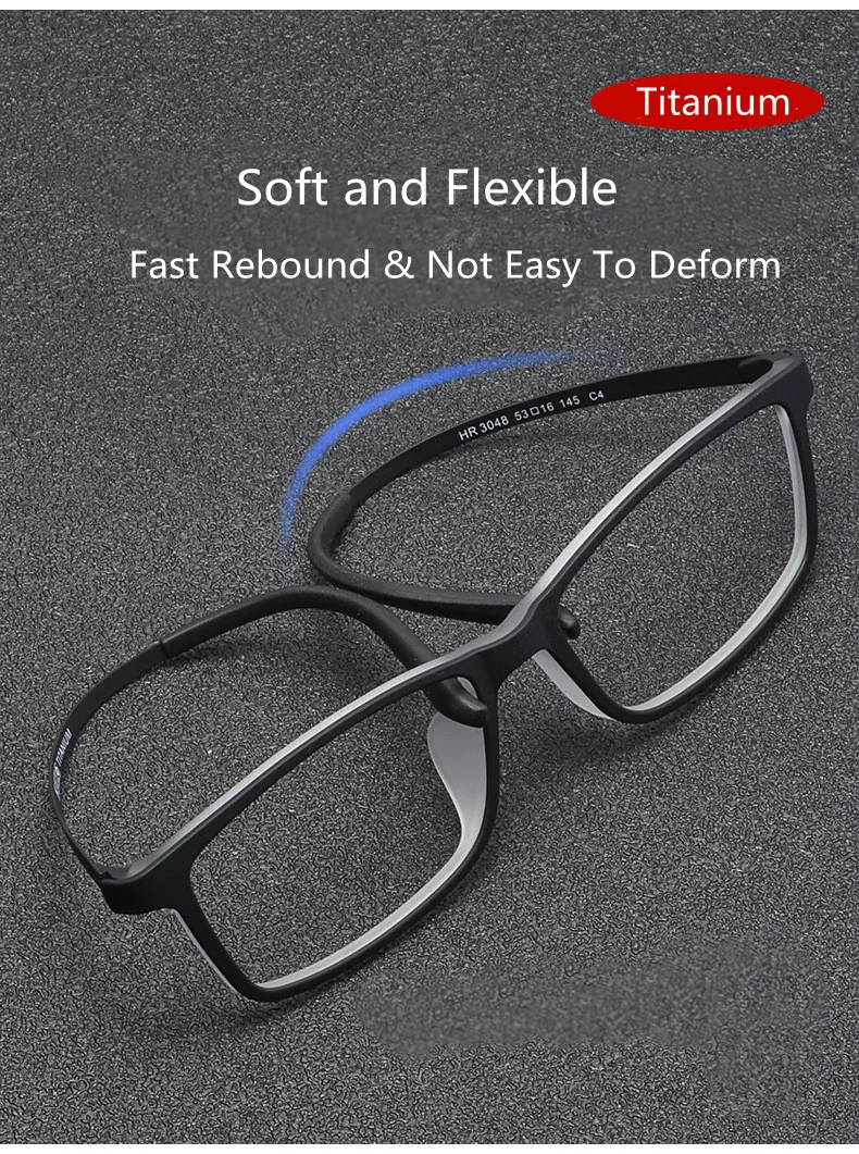 Hohe Qualität Reinem Titan Männer Anti Blau Licht Presbyopie Brillen Lesebrille mit Dioptrien + 1,0 + 1,5 + 2,0 + 2,5 + 3,0 + 3,5 + 4,0 – Detail 5