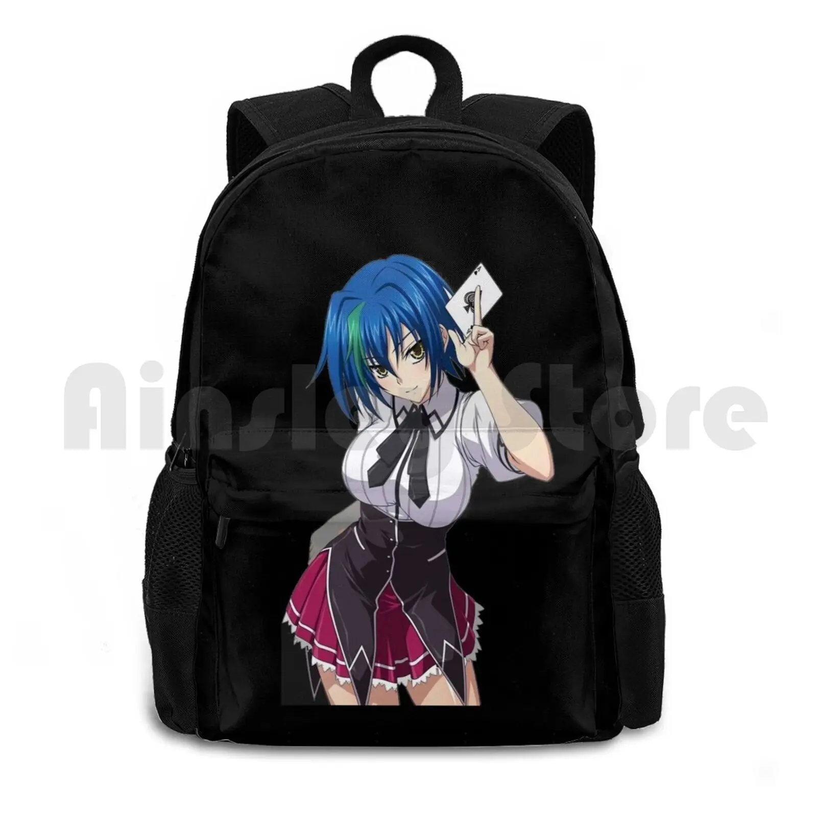 

Xenovia Quarta Outdoor Hiking Backpack Waterproof Camping Travel Xenovia Quarta High School Dxd Highschooldxd Anime Waifu