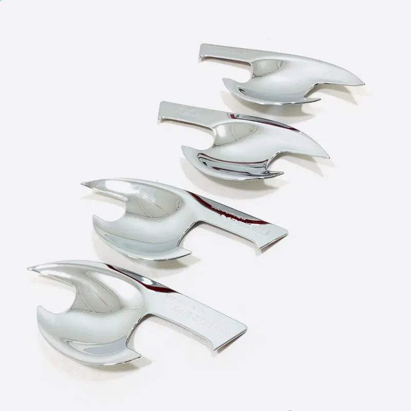 

Автомобильная дверная ручка, накладка на чашу, наклейка для mazda 3 2019 2020, abs хром, автомобильные аксессуары