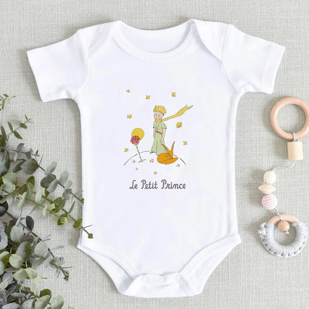 Bodysuit For Newborns Le Petit Prince Print Aesthetic Baby Girl Clothes France Fashion Casaul Baby Body Dropshipping Ropa Bebe