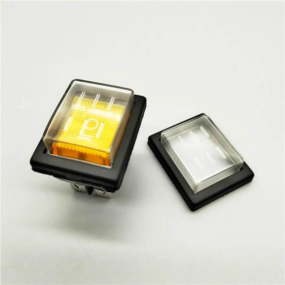 1Pcs KCD4 Rocker Switch Power Switch ON-OFF-ON 3 Position 6 Electrical equipment With Light Switch 16A 250VAC/ 20A 125VA
