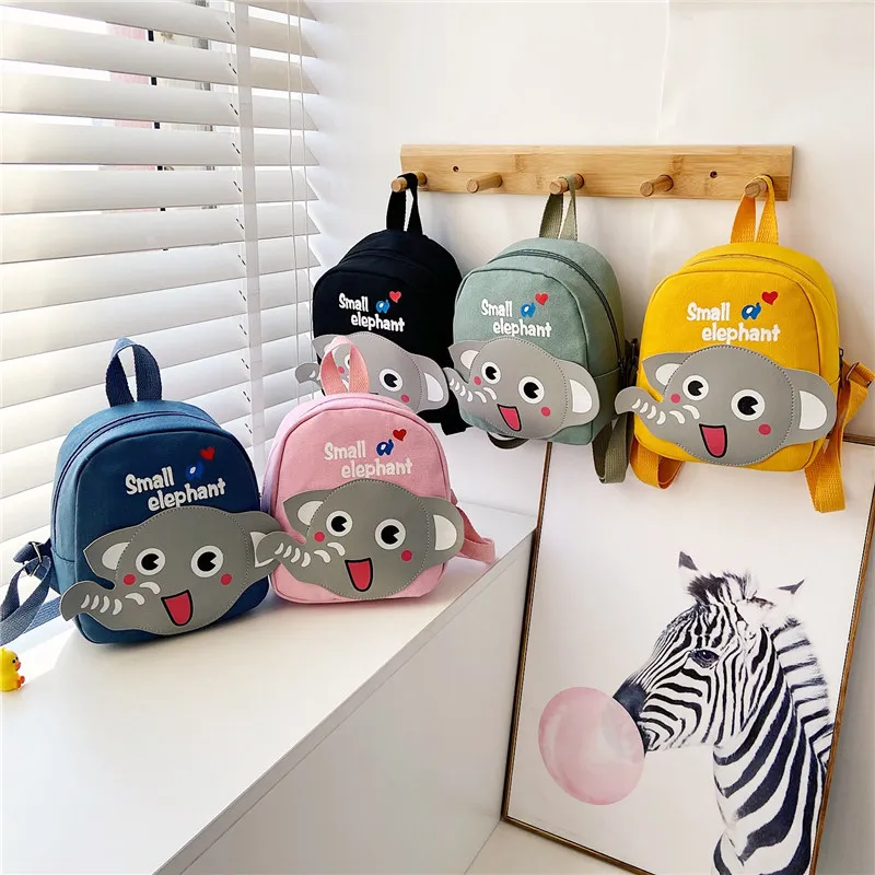 Cartoon 3D Elephant Toddler School Bags asilo zaino piccolo per bambini ragazzi ragazze Age3-5 anni borsa da scuola