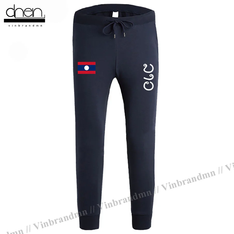 

Laos Laotian Lao LA mens pants joggers jumpsuit sweatpants track sweat fitness fleece tactical casual nation country leggin NEW