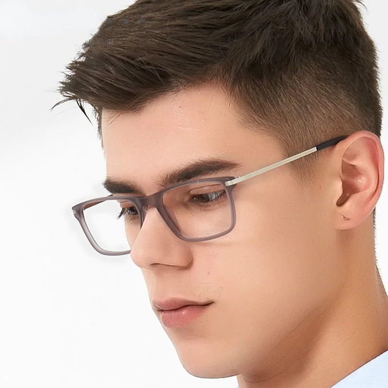 ZENOTTIC Vintage Acetate Glasses Frames For Men Ultralight Square Myopia Optical Spectacles Eyewear Prescription Eyeglasses