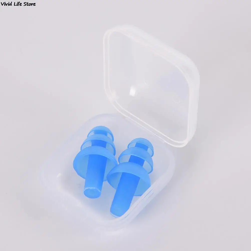 Swimming Accessories Soft Silicone Swimming Ear Plugs Sound Noise Reduction Earplug With Retail Box for Swim Sleep Snoring