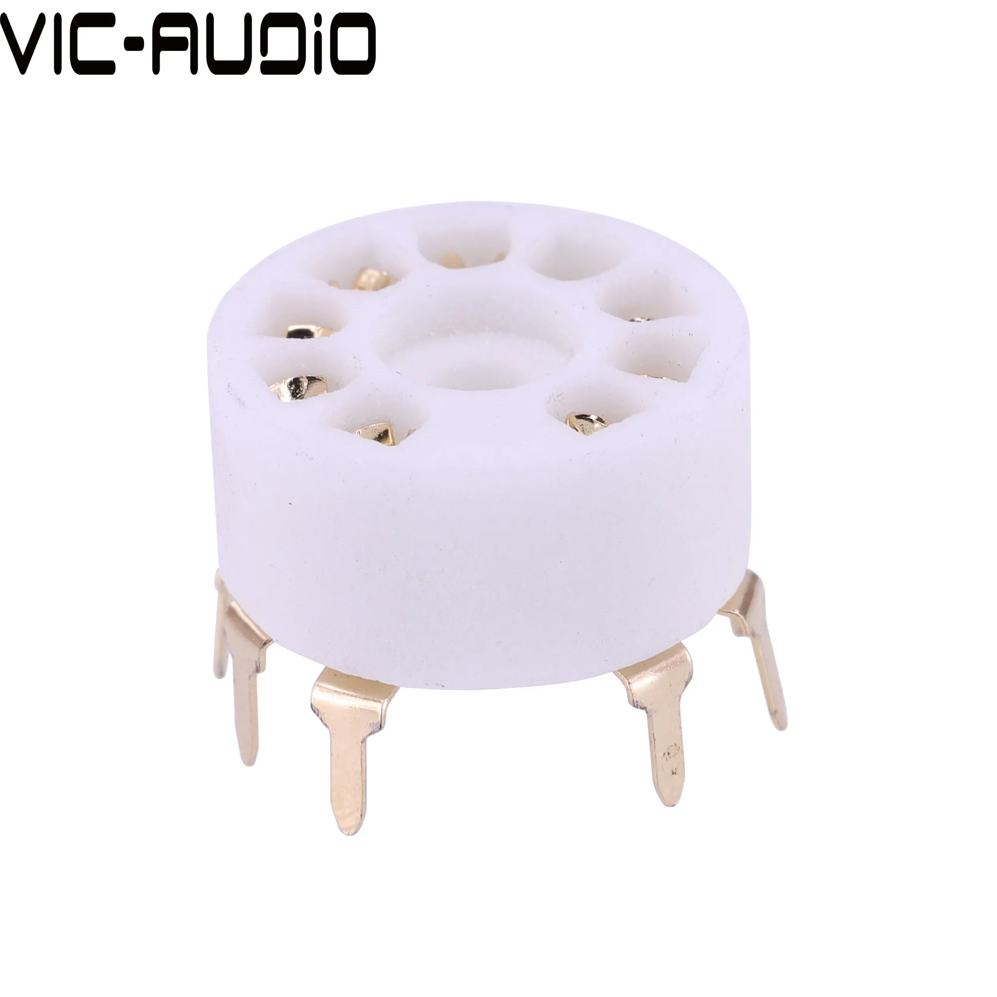 Ceramic B9A 9pin Valve Tube Socket GZC9-A For ECC82 ECC83 6DJ8 5670 6922 E88CC 12AX7 12AU7 Vacuum Tube Vintage Amp PCB Mount