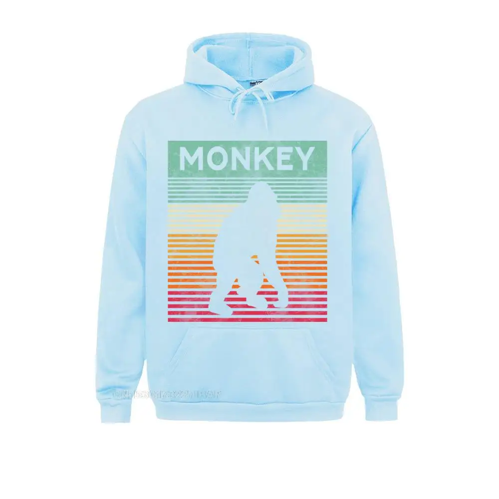 Retro Monkey Vintage Ape Monkey Pullover Hoodie Classic Men Sweatshirts Special Long Sleeve Hoodies England Style Hoods