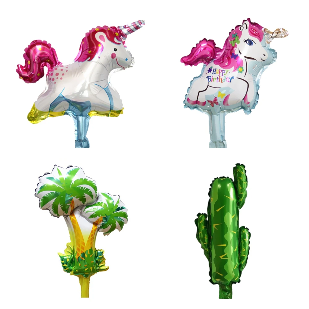 Fairy Tale Tree Unicorn Flying Horse Aluminum Foil Balloon Happy Birthday Decoration Children Inflatable Toy Shop