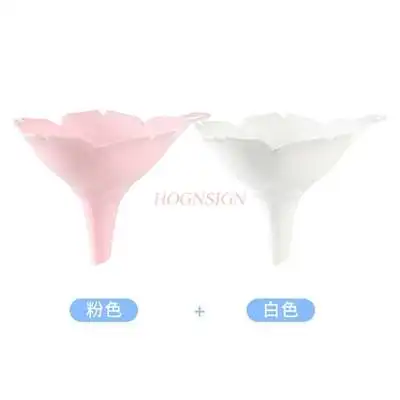 2pcs Kitchen funnel oil funnel household plastic large caliber oil funnel oil drainer dispensing liquid funnel