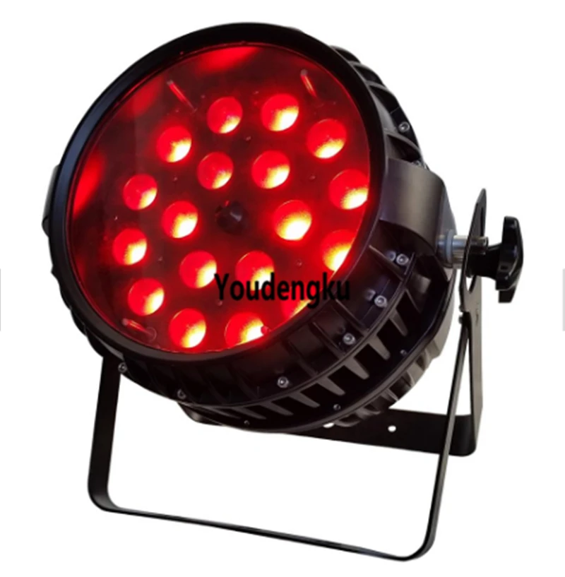 12pcs with flightcase Stage 18 x 10w  RGBW 4IN1 10W Waterproof DMX Wash beam Par 64 Ip65 Led Par Light for event lighting