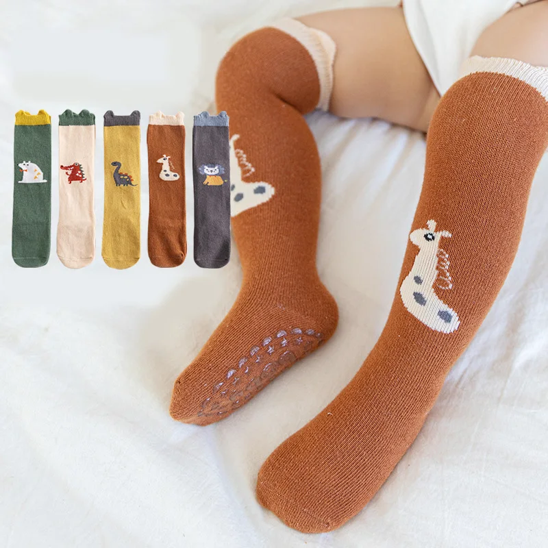 

2021 Autumn Winter New Baby Animal Three-dimensional Stockings Dispensing Non-slip Baby Over-the-knee Socks For Boys And Girls