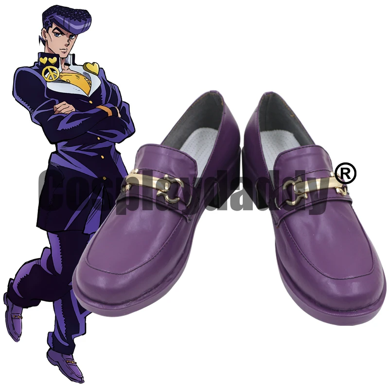 Josuke Higashikata Cosplay Shoes Diamond is Unbreakable Josuke Higashikata Anima Manga Cosplay Casual Slip-ons Loafer Shoes C006