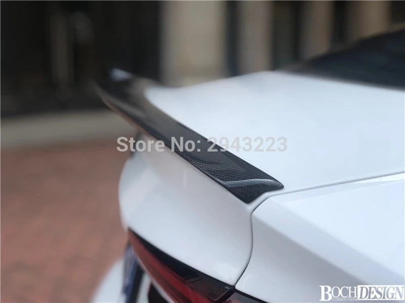 Car Styling For Audi A5 S5 RS5 Sportback 2017-2020 High Quality Carbon Fiber Rear Trunk Boot Lip Roof Spoiler Wing